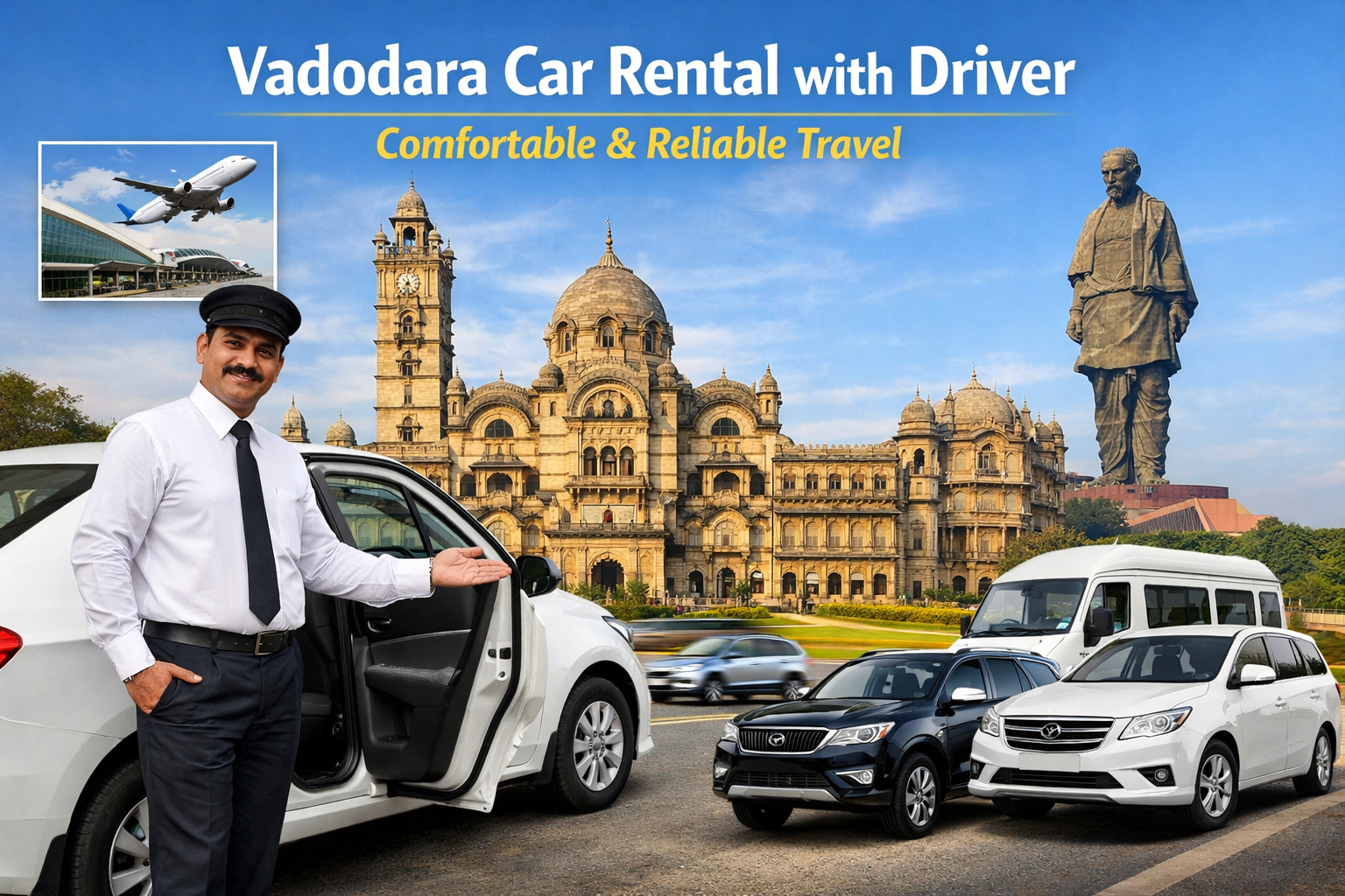 Vadodara car rental with driver